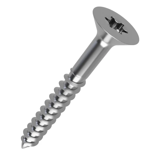 4.5mm x 55mm Torx Countersunk (Part Threaded) Chipboard Screw | Marine Grade A4 Stainless Steel