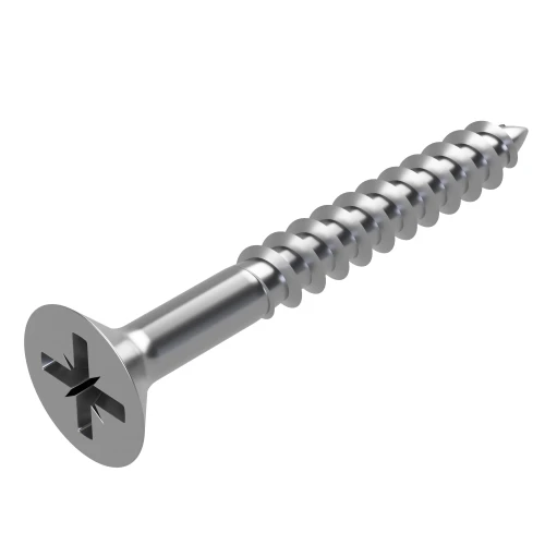 4.5mm x 40mm Pozi Countersunk Part Threaded Chipboard Screw - A2 |  Vital Parts