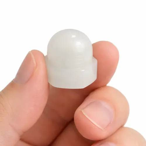 M3 Nylon Dome Nut (DIN 1587) | Natural