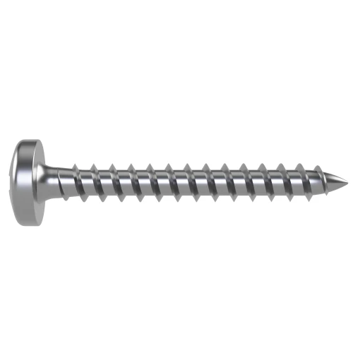 6.0mm x 55mm Pozi Pan Head Fully Threaded Chipboard Screw - A2 | Vital Parts