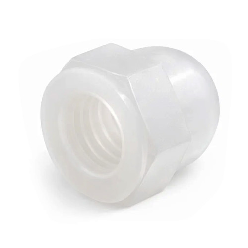 M6 Nylon Dome Nut (DIN 1587) | Natural