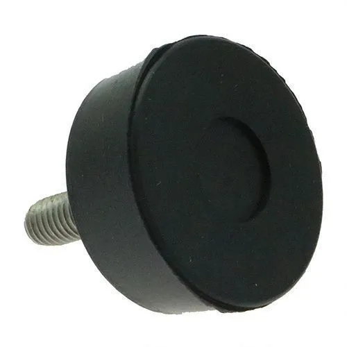 M12 x 70mm Tapered Rubber Foot - 40mm Base | Rubber & Stainless Steel