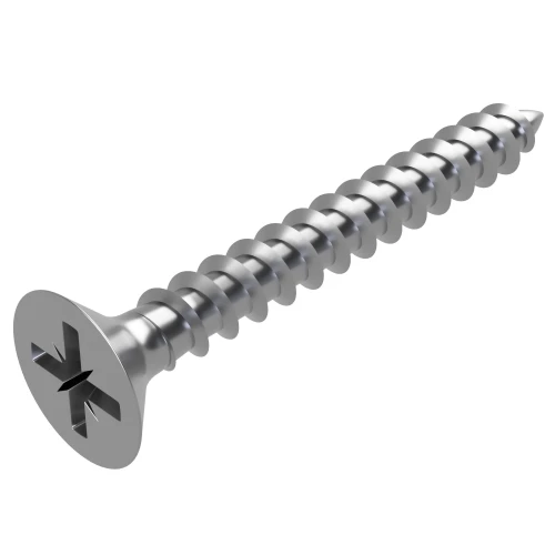 5mm x 65mm Pozi Countersunk (Fully Threaded) Chipboard Screw | Marine Grade A4 Stainless Steel