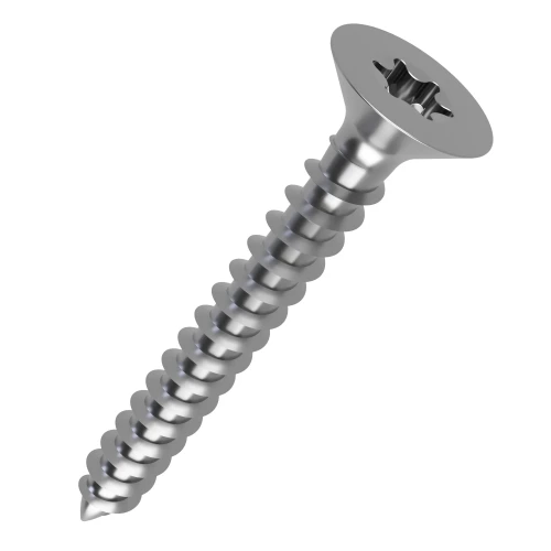 4mm x 10mm Torx Countersunk (Fully Threaded) Chipboard Screw | A2 Stainless Steel
