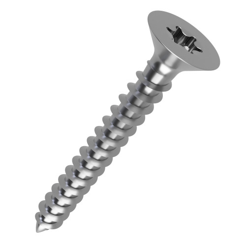 5.0mm x 25mm Torx Countersunk Fully Threaded Chipboard Screw - A2 Stainless Steel | Vital Parts