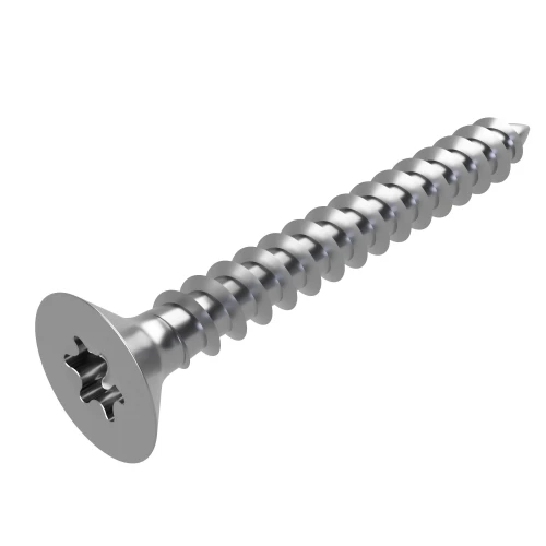 6.0mm x 50mm Torx Countersunk Fully Threaded Chipboard Screw - A4 Stainless Steel | Vital Parts