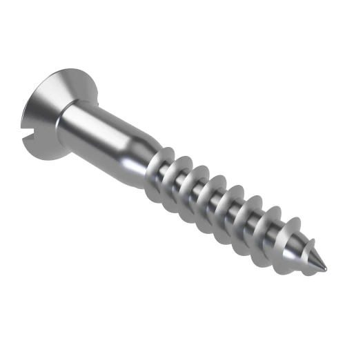 5.0mm x 50mm Slot Countersunk Wood Screw DIN 97 - A2 Stainless Steel | Vital Parts