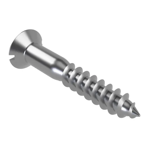 6mm x 110mm Slotted Countersunk Wood Screw (DIN 97) | A2 Stainless Steel