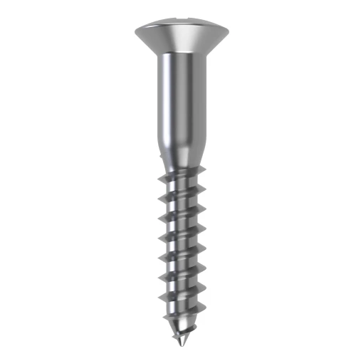 4.0mm x 20mm Pozi Raised Countersunk Wood Screw DIN 7995Z - A2 | Vital Parts