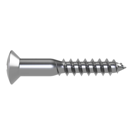 4.5mm x 90mm Pozi Raised Countersunk Wood Screw DIN 7995Z - A2 | Vital Parts