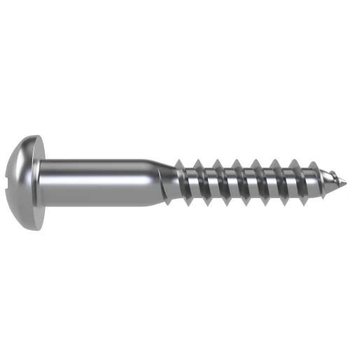 4.5mm x 35mm Pozi Round Head Wood Screw DIN 7996Z - A2 | Vital Parts