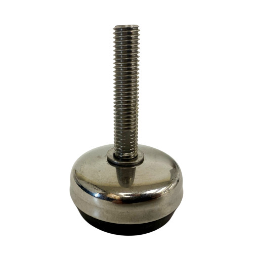 M20 x 310mm Stainless Steel Adjustable Foot - 50mm Base | Hygienic