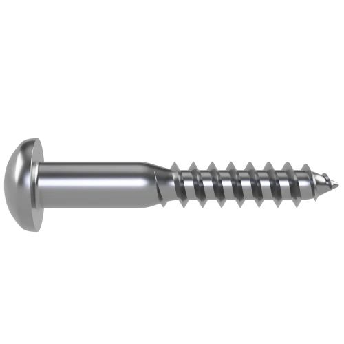 5.5mm x 40mm Slot Round Head Wood Screw DIN 96 - A4 | Vital Parts