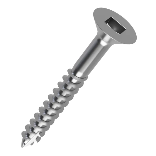 4.8mm x 60mm Square Drive Countersunk Decking Screw | A2 Stainless Steel
