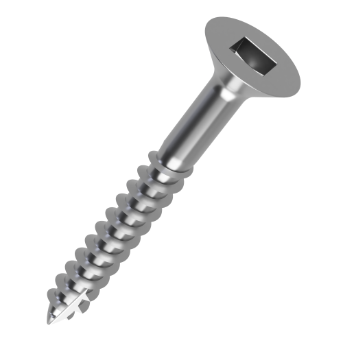 4.8mm x 90mm Square Drive Countersunk Decking Screw | A2 Stainless Steel