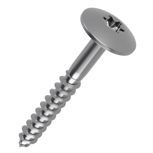 5.5mm x 32mm Torx Mushroom Head Wood Screw - A2 Stainless Steel