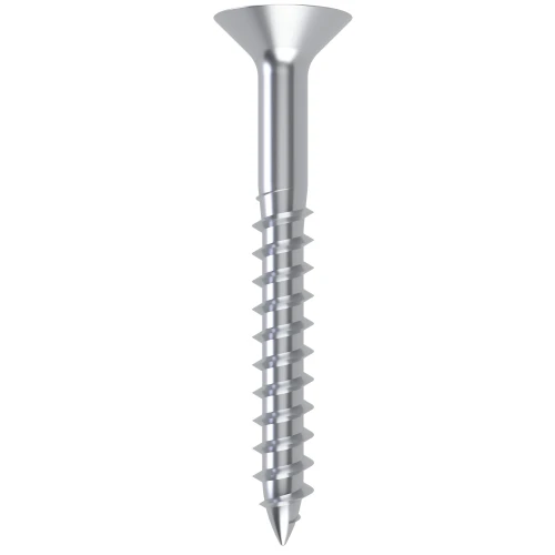 4.5mm x 80mm Pozi Countersunk Part Threaded Chipboard Screw - BZP | Vital Parts