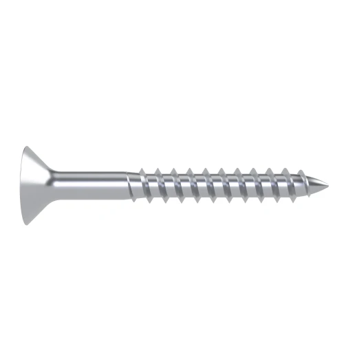 5.0mm x 90mm Pozi Countersunk Part Threaded Chipboard Screw - BZP | Vital Parts
