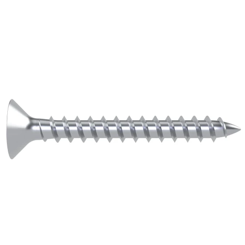 4.0mm x 35mm Pozi Countersunk Fully Threaded Chipboard Screw - BZP | Vital Parts