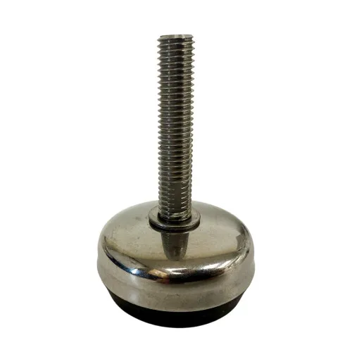 M24 x 230mm Stainless Steel Adjustable Foot - 50mm Base | Hygienic