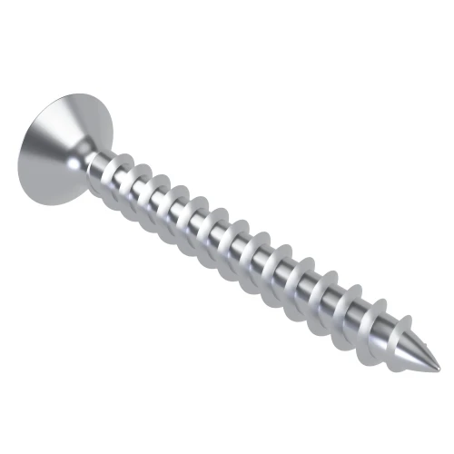 5.0mm x 40mm Pozi Countersunk Fully Threaded Chipboard Screw - BZP | Vital Parts