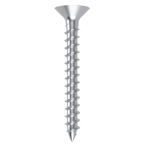 6.0mm x 45mm Pozi Countersunk Fully Threaded Chipboard Screw - BZP | Vital Parts