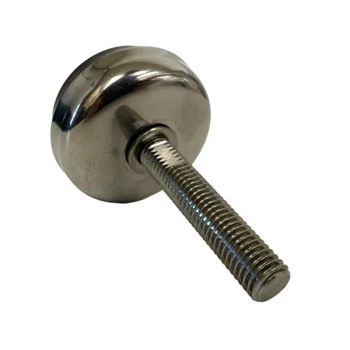 M24 x 230mm Stainless Steel Adjustable Foot - 50mm Base | Hygienic