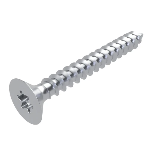 3.5mm x 40mm Torx Countersunk Fully Threaded Chipboard Screw - BZP | Vital Parts