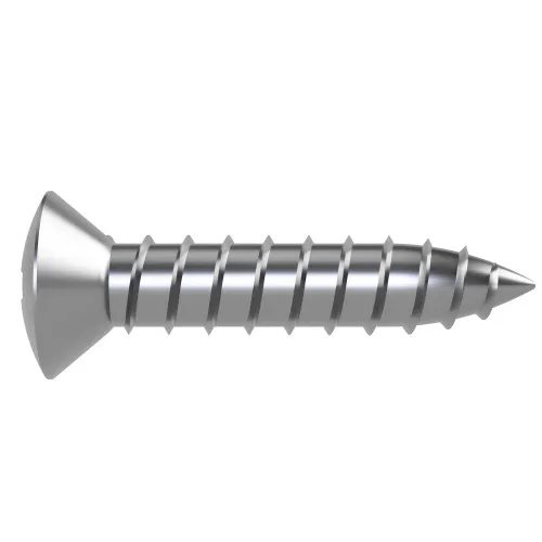 4.2mm x 80mm Pozi Raised Countersunk AB Self Tapping Screw (DIN 7983CZ) | A2 Stainless Steel