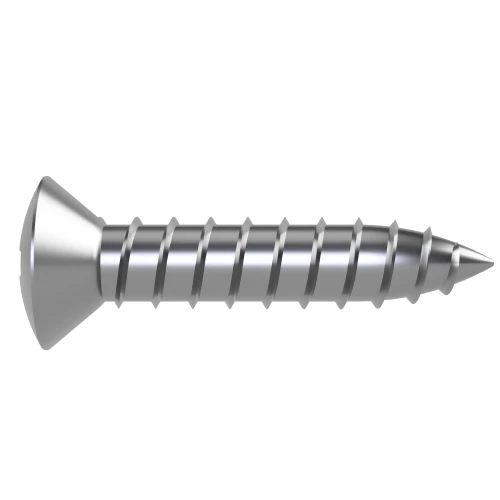 5.5mm x 38mm Pozi Raised Countersunk AB Self Tapping Screw (DIN 7983CZ) | Marine Grade A4 Stainless Steel