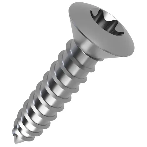 6.3mm x 120mm Torx Raised Countersunk Self Tapping Screw ISO 14587 - A4