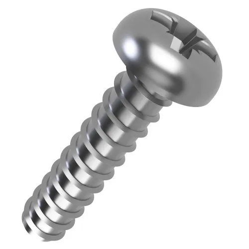 4.2mm x 19mm Pozi Pan Head B Self Tapping Screw (DIN 7981FZ) | A2 Stainless Steel