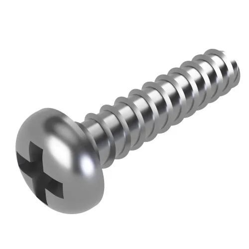 4.8mm x 22mm Phillips Pan Head B Self Tapping Screw (DIN 7981FH) | A2 Stainless Steel