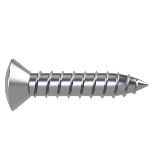 3.5mm x 9.5mm Slotted Raised Countersunk AB Self Tapping Screw (DIN 7973C) | A2 Stainless Steel