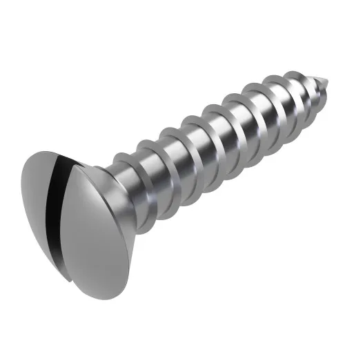 3.5mm x 19mm Slotted Raised Countersunk AB Self Tapping Screw (DIN 7973C) | A2 Stainless Steel