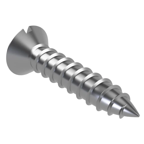 4.8mm x 70mm Slot Raised Countersunk Self Tapping Screw DIN 7973C - A2 | Vital Parts