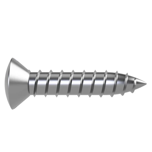 5.5mm x 50mm Slot Raised Countersunk Self Tapping Screw DIN 7973C - A2 | Vital Parts
