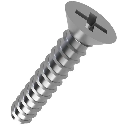 2.9mm x 16mm Phillips Countersunk B Self Tapping Screw DIN 7982FH - A2