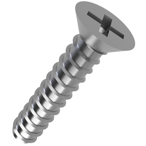 3.9mm x 19mm Phillips Countersunk B Self Tapping Screw DIN 7982FH - A2 | Vital Parts