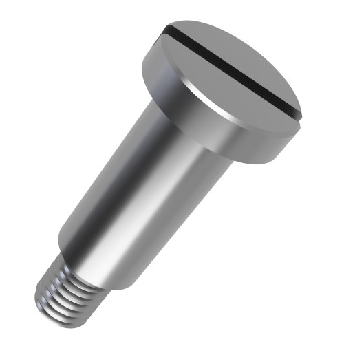 M4 (5.5mm) x 5.0mm Slotted Pan Head Shoulder Bolt (DIN 923) | A1 Stainless Steel