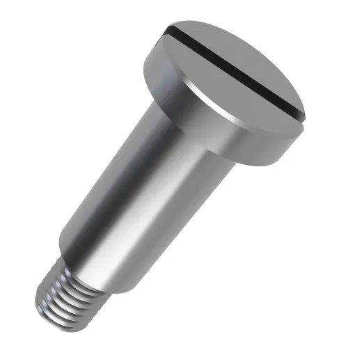 M4 x 8mm Slotted Pan Head Shoulder Bolt DIN 923 A1 Stainless Steel