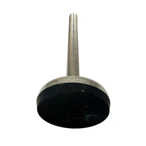 M12 x 150mm Stainless Steel Adjustable Foot - 75mm Base | Hygienic