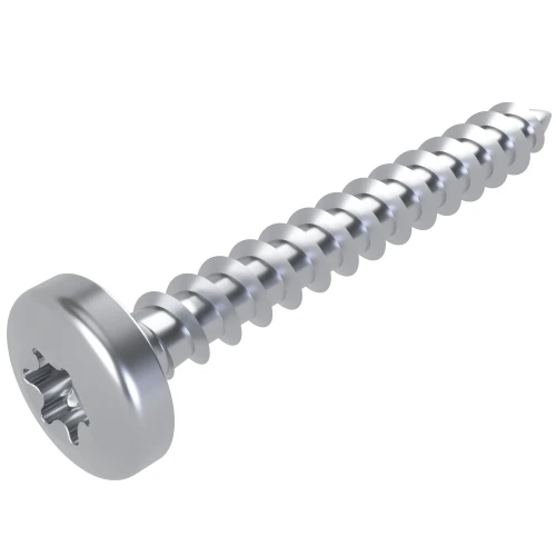 6.0mm x 30mm Torx Pan Head Fully Threaded Chipboard Screw - BZP | Vital Parts