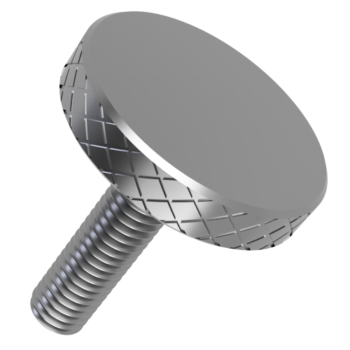 M8 x 18mm Thin Knurled Thumb Screw (DIN 653) | A1 Stainless Steel