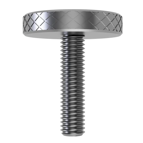 M8 x 18mm Thin Knurled Thumbscrew DIN 653 A1 Stainless Steel | Vital Parts