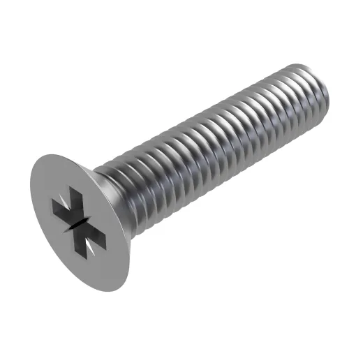 M10 x 100mm Pozi Countersunk Screw DIN 965Z A2 Stainless Steel