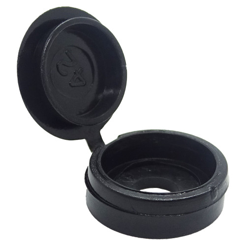 Black Number Plate Screw Cap | Polypropylene (PP)