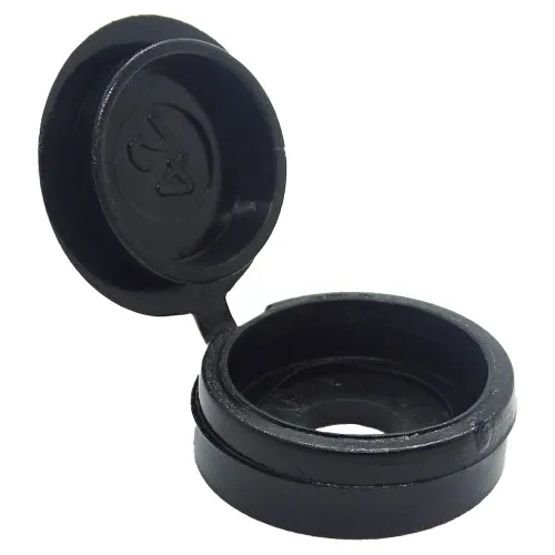 Black Number Plate Screw Cap | Polypropylene (PP)