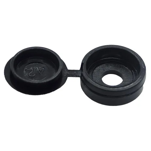 Black Number Plate Screw Cap | Polypropylene (PP)