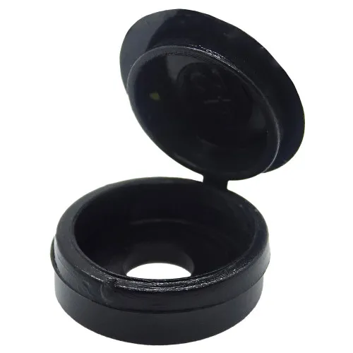 Black Number Plate Screw Cap | Polypropylene (PP)
